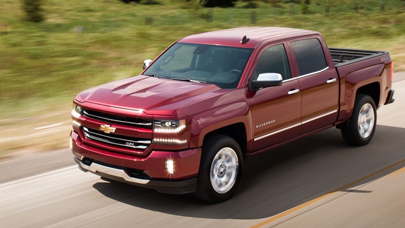 Chevrolet Silverado running road