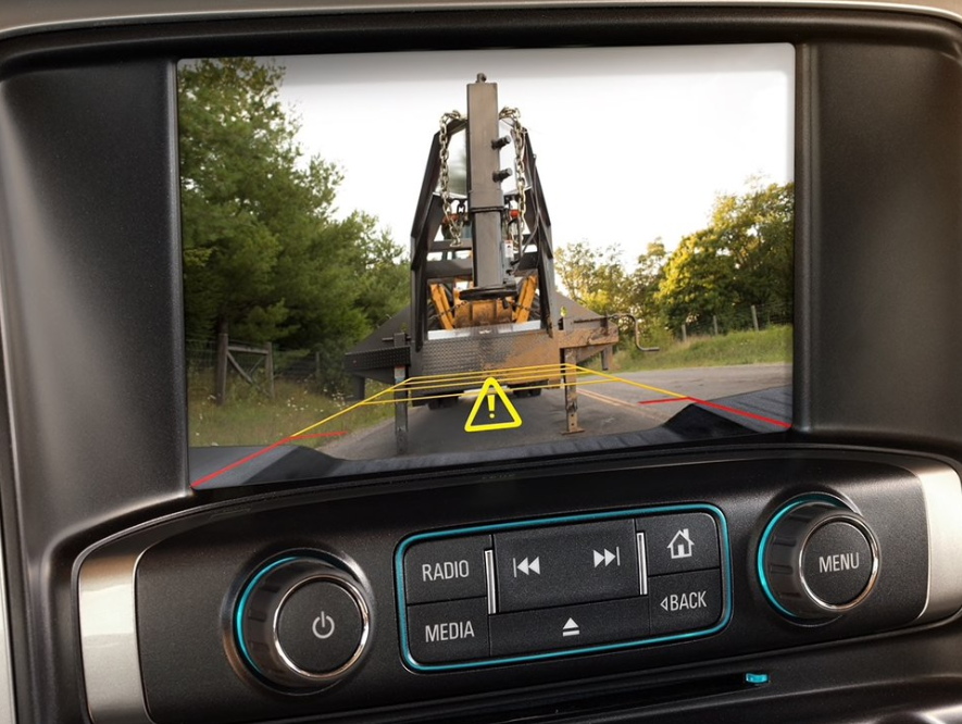 2019 Silverado HD towing can be seen from display inside