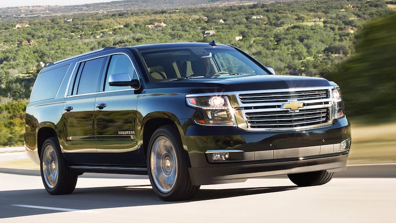 2019 Chevy Suburban on road