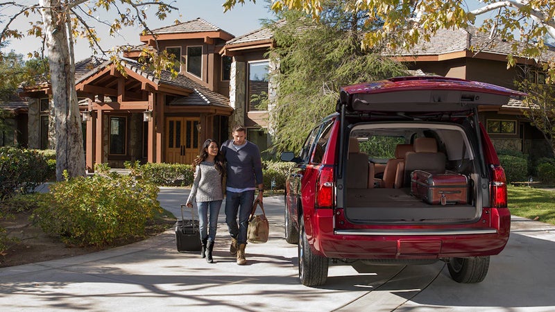 2019 Chevy Tahoe outside a house for a trip